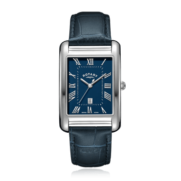 Rotary Men's Dress Watch with Blue Leather Strap | GS05750/66 | Time Watch Specialists